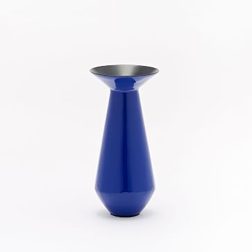Enamel Vase Short Vase, Small, Nightshade - Image 1