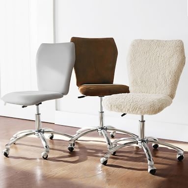 Airgo Armless Twill Chair, Light Gray - Image 1