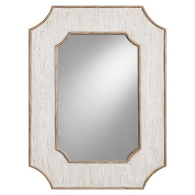 Scallop White Wash Mirror - Image 0