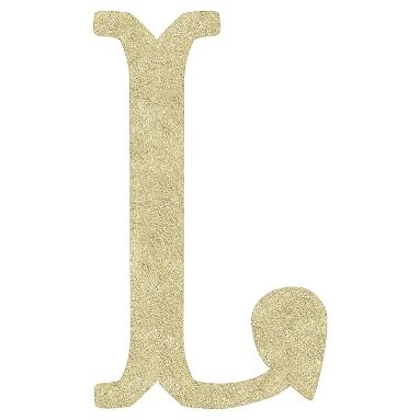 Camille Wall Letters, Gold Glitter, L - Image 0