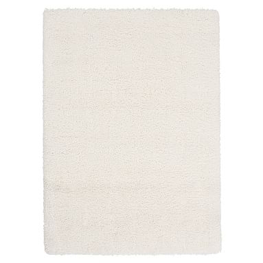 Performance Luxe Shag Rug, 5'x8', Ivory - Image 0