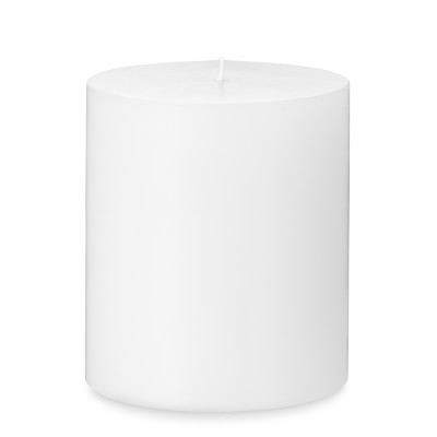 Pillar Candle, White, 4" X 4.5" - Image 0