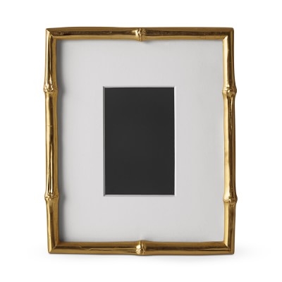AERIN Gilded Bamboo Gallery Frame, 4" X 6" - Image 0