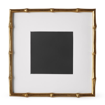 AERIN Gilded Bamboo Gallery Frame, 8" X 8" - Image 0