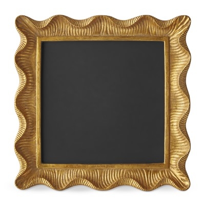 AERIN Gold Scalloped Gallery Frame, 8" X 8" - Image 0