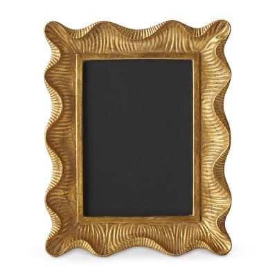 AERIN Gold Scalloped Gallery Frame, 5" X 7" - Image 0