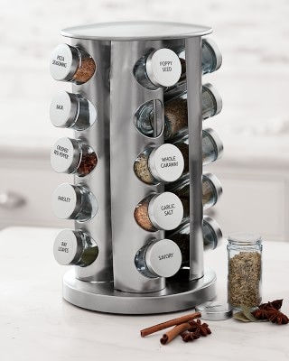 Brushed Stainless-Steel Spice Rack - Image 0