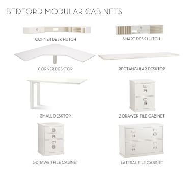Bedford 20.5" 2-Drawer File Cabinet, Antique White - Image 2