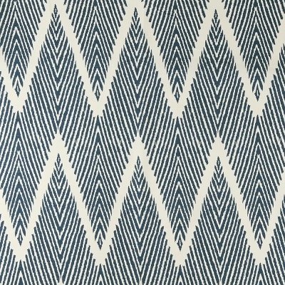 Fabric By The Yard, 1 Yard, Cotton Zig Zag, Navy - Image 0