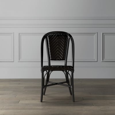 Parisian Bistro Outdoor Dining Chair, Black - Image 0
