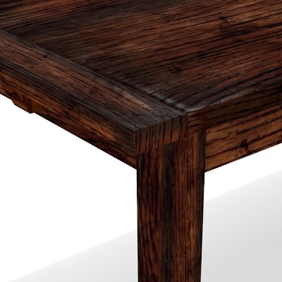 Vineyard Rectangular Dining Table, Dark Antique Oak - Image 1