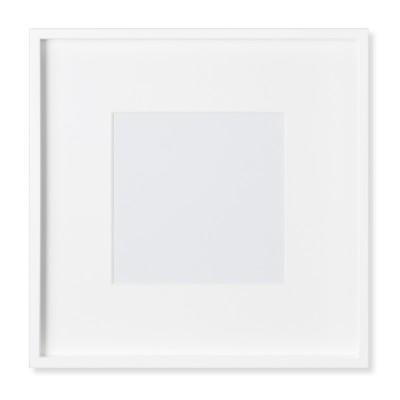 White Lacquer Gallery Picture Frame, 8" X 8" - Image 0