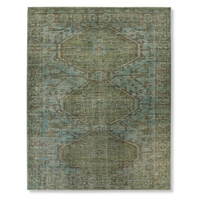 Anatolia Overdyed Hand Knotted Rug, 9x12', Green - Image 1