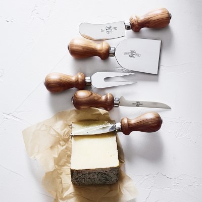 Antonini Olive Wood Cheese Knives, Set of 5 - Image 1