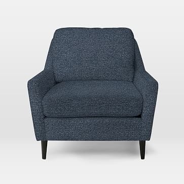 Everett Chair, Chenille Tweed, Nightshade - Image 1