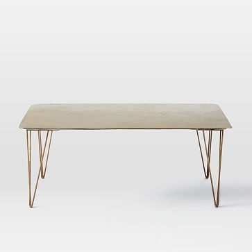 Hairpin Brass Plated Coffee Table - Image 1