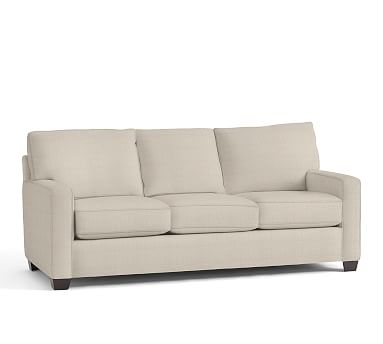 Buchanan Square Arm Upholstered Sofa 83.5", Polyester Wrapped Cushions, Performance Everydaylinen(TM) Oatmeal - Image 1