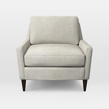 Everett Chair, Twill, Stone - Image 1
