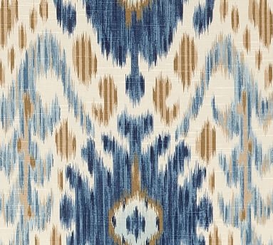 Fabric By the Yard - Ikat Geo Blue - Image 1