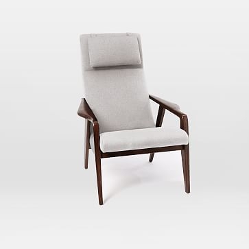 Contour Mid-Century Chair, Twill, Wheat - Image 1