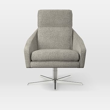 Austin Swivel Chair, Twill, Gravel - Image 0