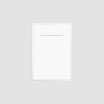 Simply Framed Gallery Frame, White/Mat, 20"X30", 12"x18" photo - Image 1