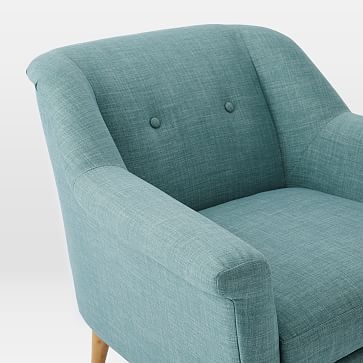 Finn Armchair, Heathered Tweed, Charcoal - Image 2