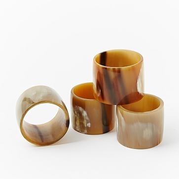 Horn Napkin Rings, Set of 4 - Image 1
