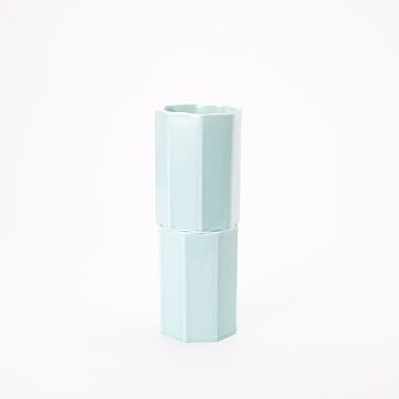 Modern Celadon Vase, 6.75" ,Dark Celadon - Image 1