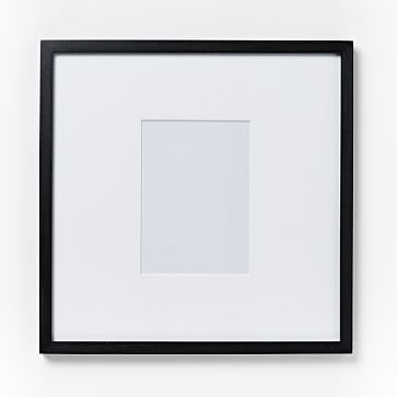 Gallery Frame, 4"x 6" (17" x 17" without mat), Black Lacquer - Image 1