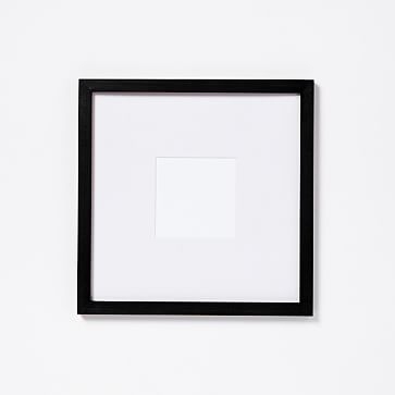 Gallery Frames, 5"x 7" (12" x 12" without mat), Black Lacquer - Image 1