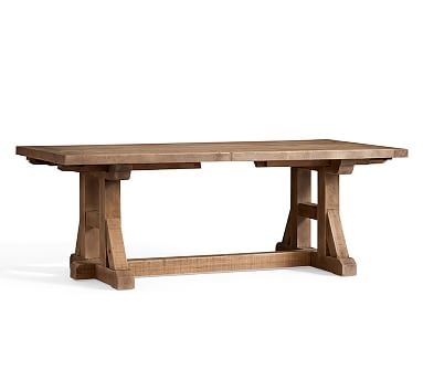 Stafford Reclaimed Pine Extending Dining Table, 86" - 110" L - Image 1