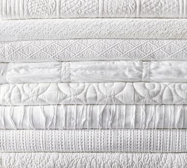 Hadley Ruched Duvet Cover, Full/Queen, White & 2 standard shams - Image 2