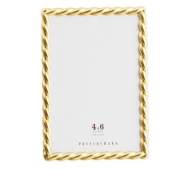 Rope Plated Frame, Gold - 4 x 6" - Image 1