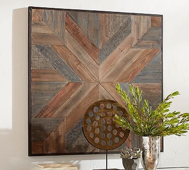 Planked Quilt Square Wall Art, 48 x 48" - Image 1