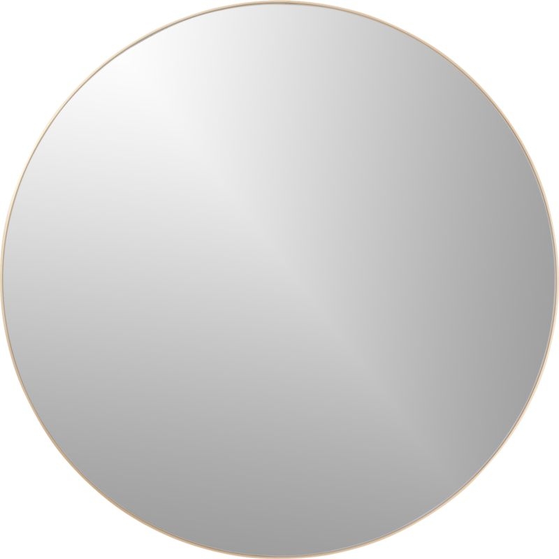 "infinity 36"" round brass wall mirror" - Image 1