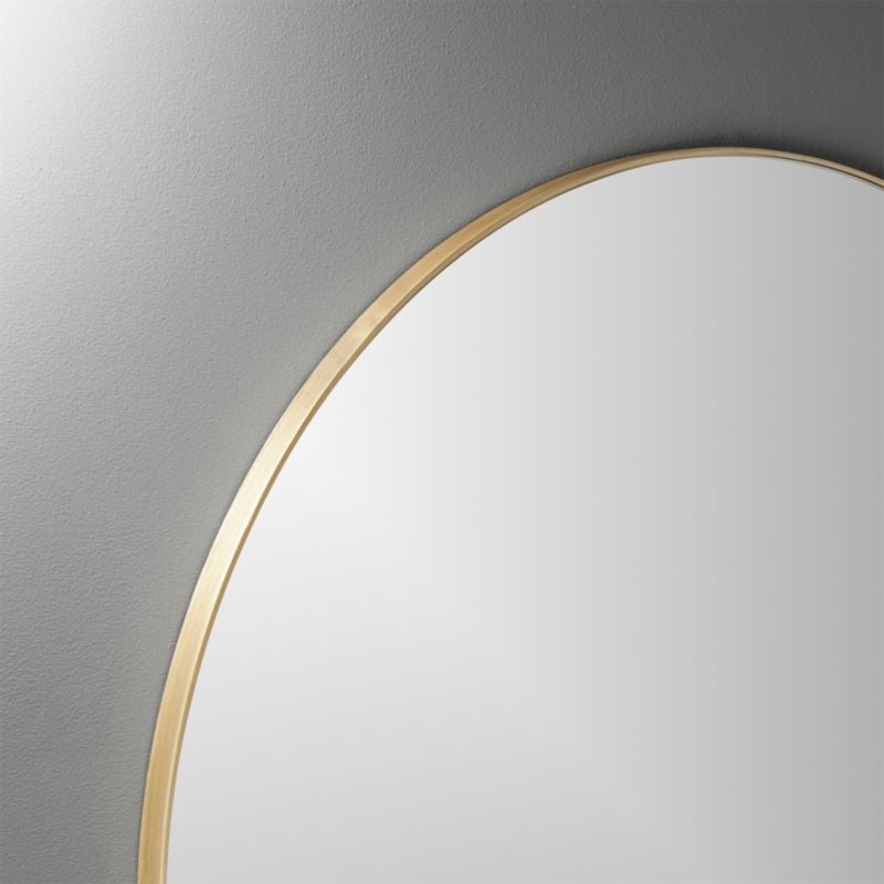 "infinity 36"" round brass wall mirror" - Image 4