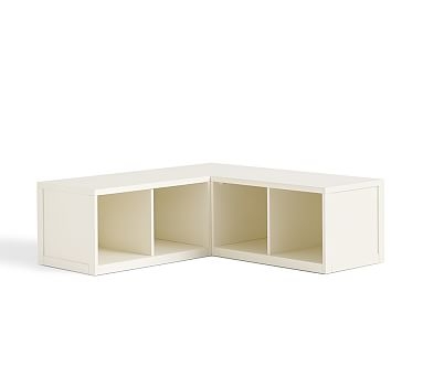 Ryland Modular Banquette Storage Set (2 Benches &amp; 1 corner), Antique White - Image 1