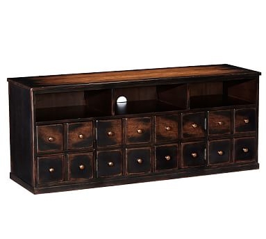 Andover Media Console, Weathered Walnut stain - Image 1