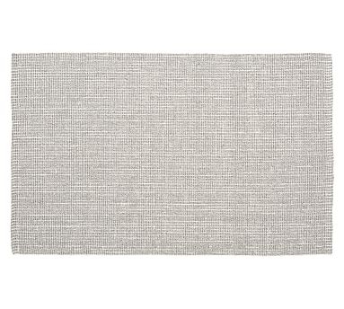 Chunky Wool/Jute Rug, 5 x 8', Gray/Ivory - Image 1