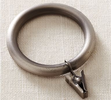 PB Standard Clip Rings, Set of 10, Large, Pewter Finish - Image 1