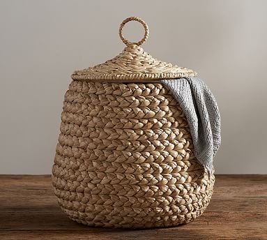 Beachcomber Lidded Tulip Basket - Image 1