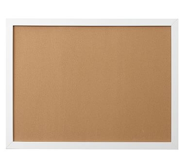 Framed Corkboard, Large, White - Image 1