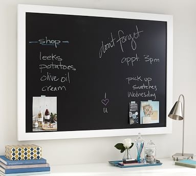 Framed Chalkboard, Large, White - Image 2