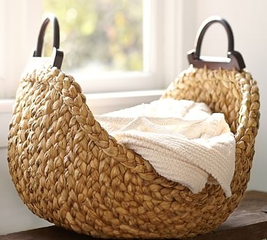 Beachcomber Wood Handled Basket - Image 1