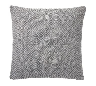 Washed Diamond Pillow Cover, 20", Flagstone - Image 1
