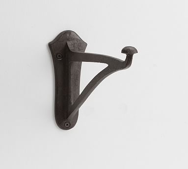 Wall-Mounted Lantern Hook, Gunmetal - Large - Image 1
