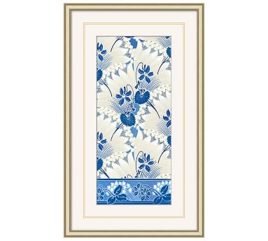 Nouvea Floral Pattern Framed Print, Set of 3, 15 x 25" - Image 1