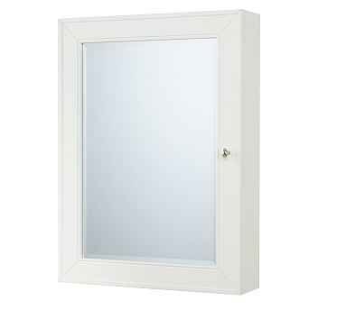 White Classic Wall Mounted Medicine Cabinet, 20 x 27" - Image 1
