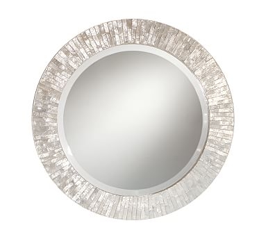Miranda Capiz Round Mirror - Image 1